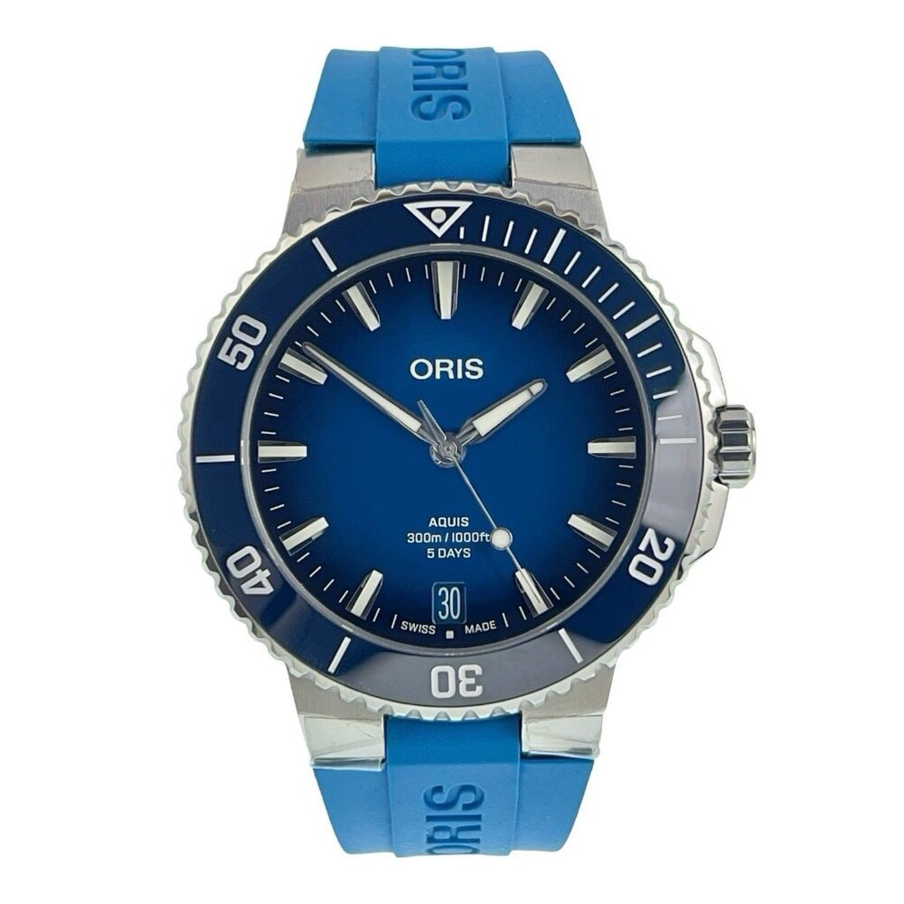 Oris Aquis Date Calibre 400 Stainless Steel Automatic 43mm Men's Watch 7790